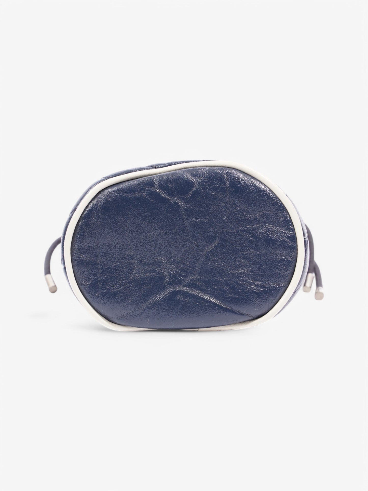 Gucci Marmont Drawstring Shoulder Bag Navy Leather