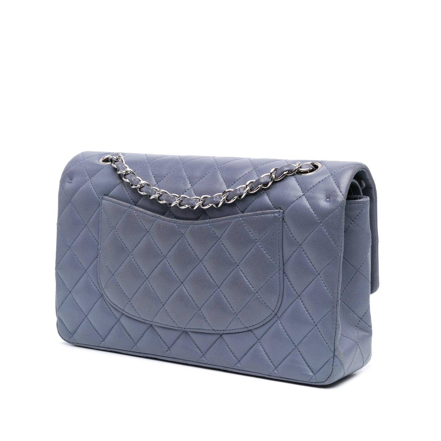 Chanel Medium Classic Lambskin Double Flap Purple