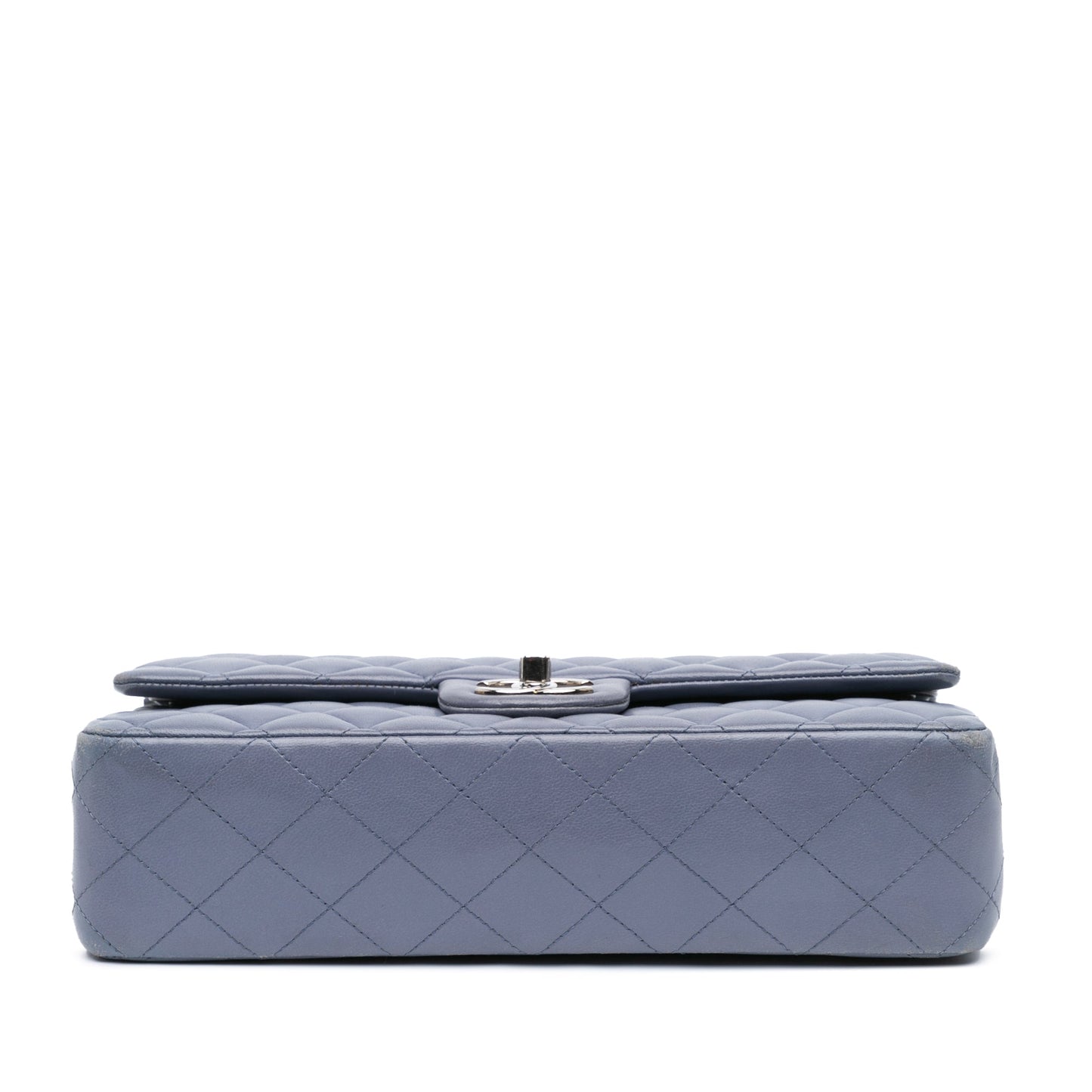 Chanel Medium Classic Lambskin Double Flap Purple