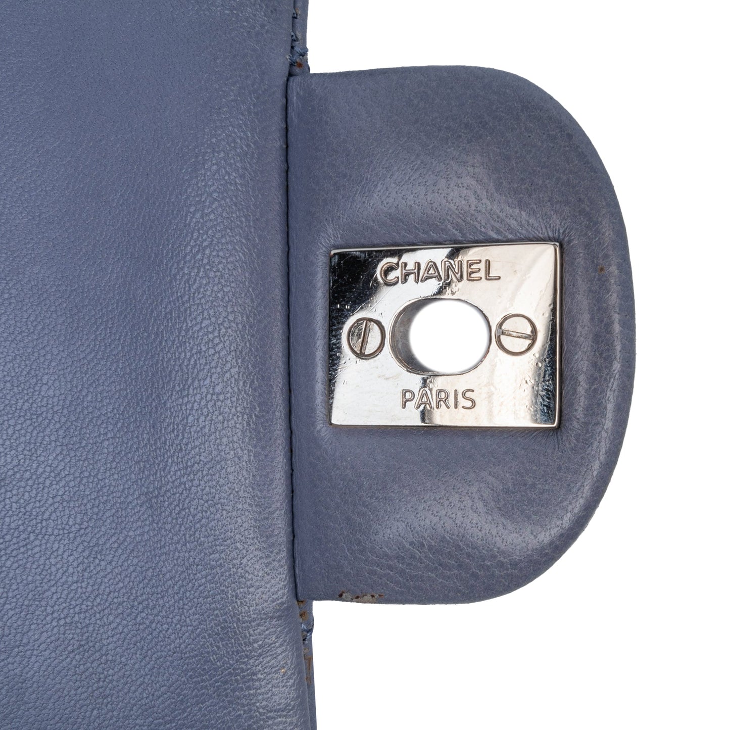 Chanel Medium Classic Lambskin Double Flap Purple