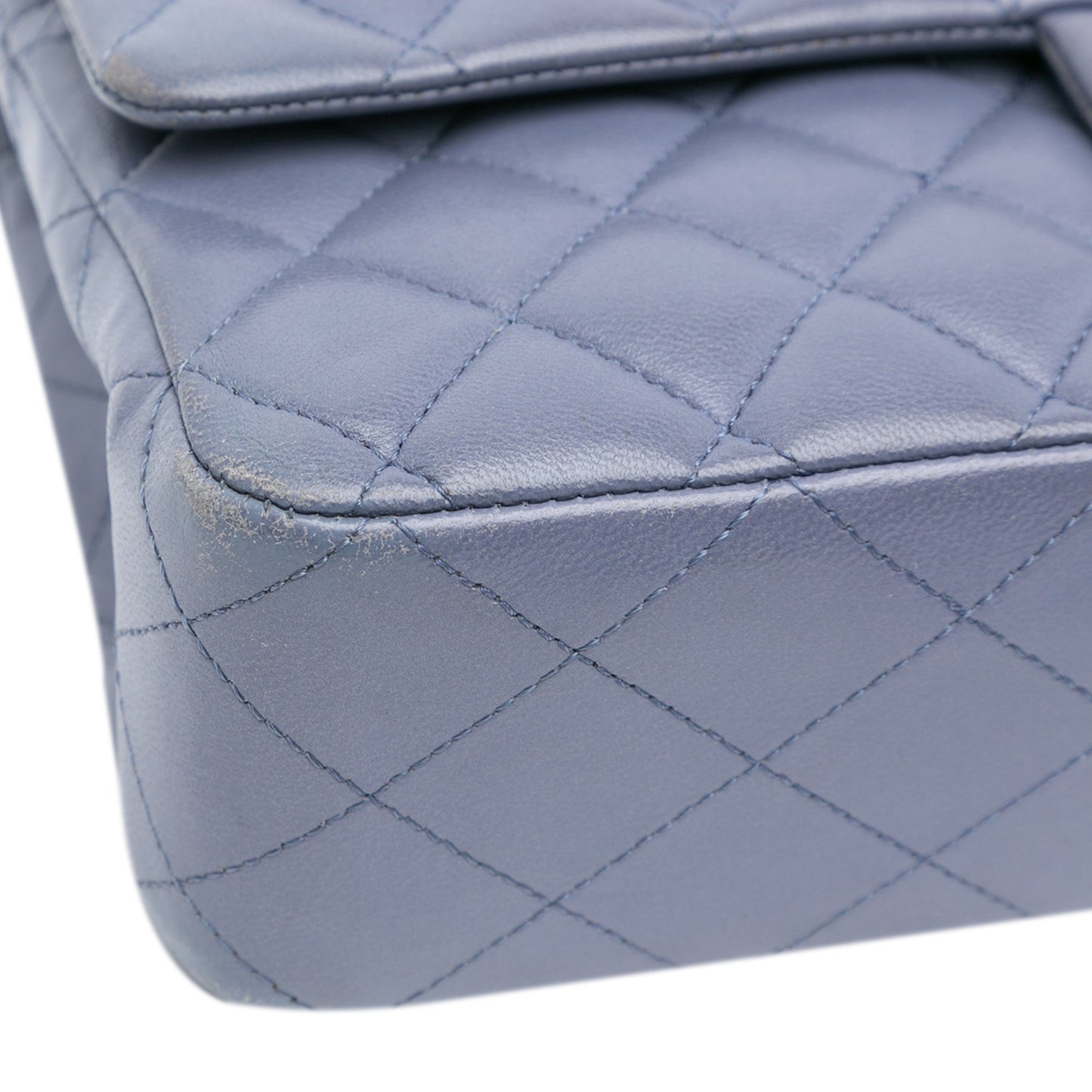 Chanel Medium Classic Lambskin Double Flap Purple