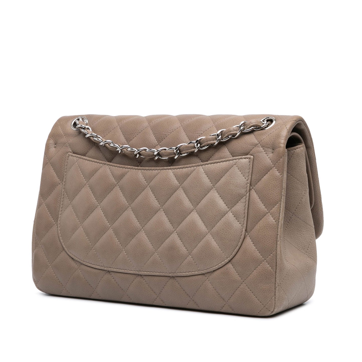 Chanel Jumbo Classic Caviar Double Flap Brown