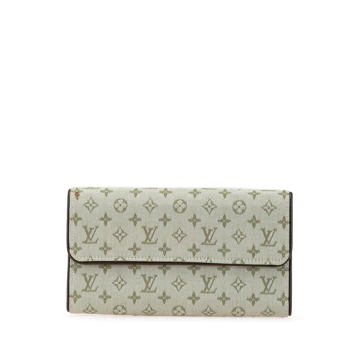 Louis Vuitton Monogram Mini Lin Porte Tresor International Gray