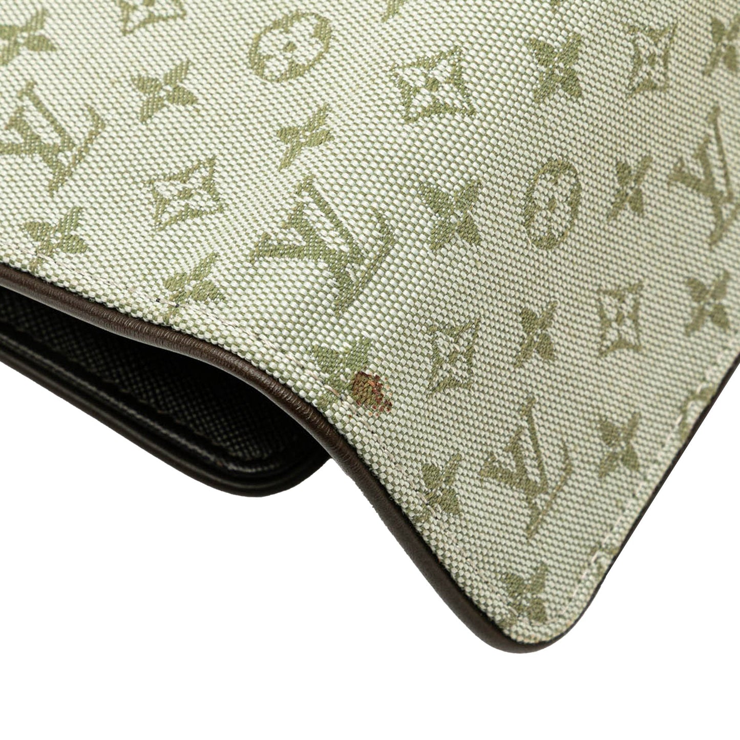 Louis Vuitton Monogram Mini Lin Porte Tresor International Gray