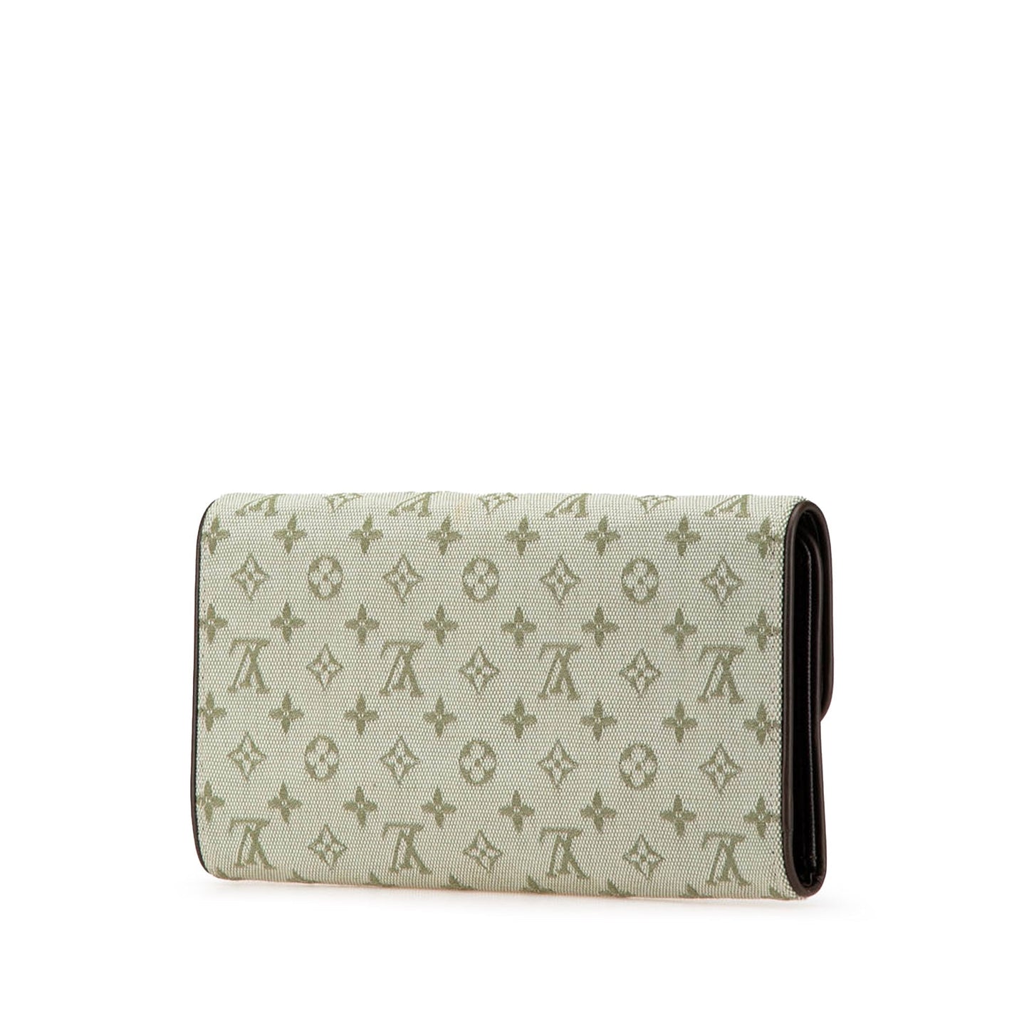 Louis Vuitton Monogram Mini Lin Porte Tresor International Gray