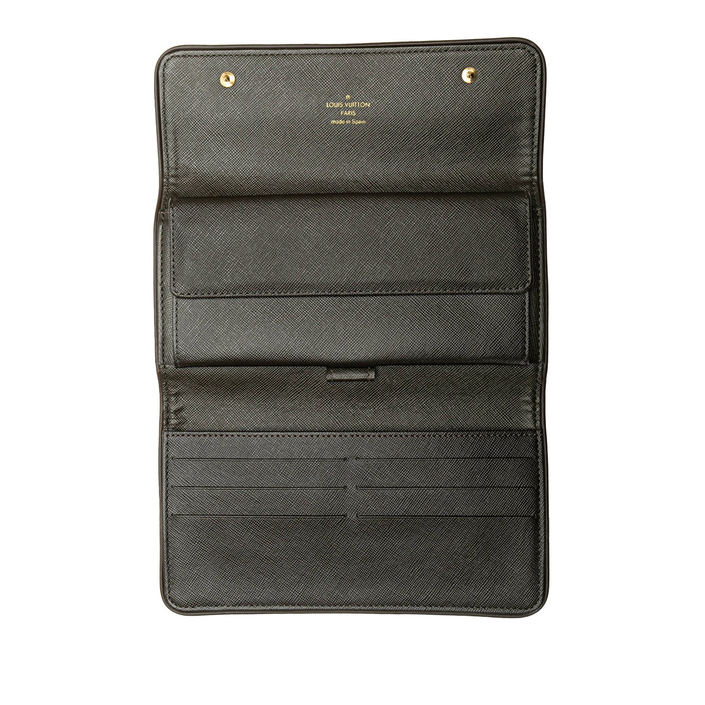 Louis Vuitton Monogram Mini Lin Porte Tresor International Gray