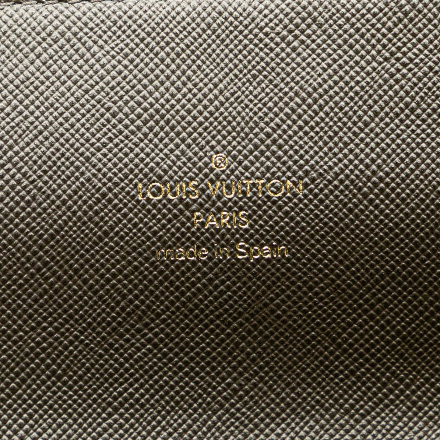Louis Vuitton Monogram Mini Lin Porte Tresor International Gray