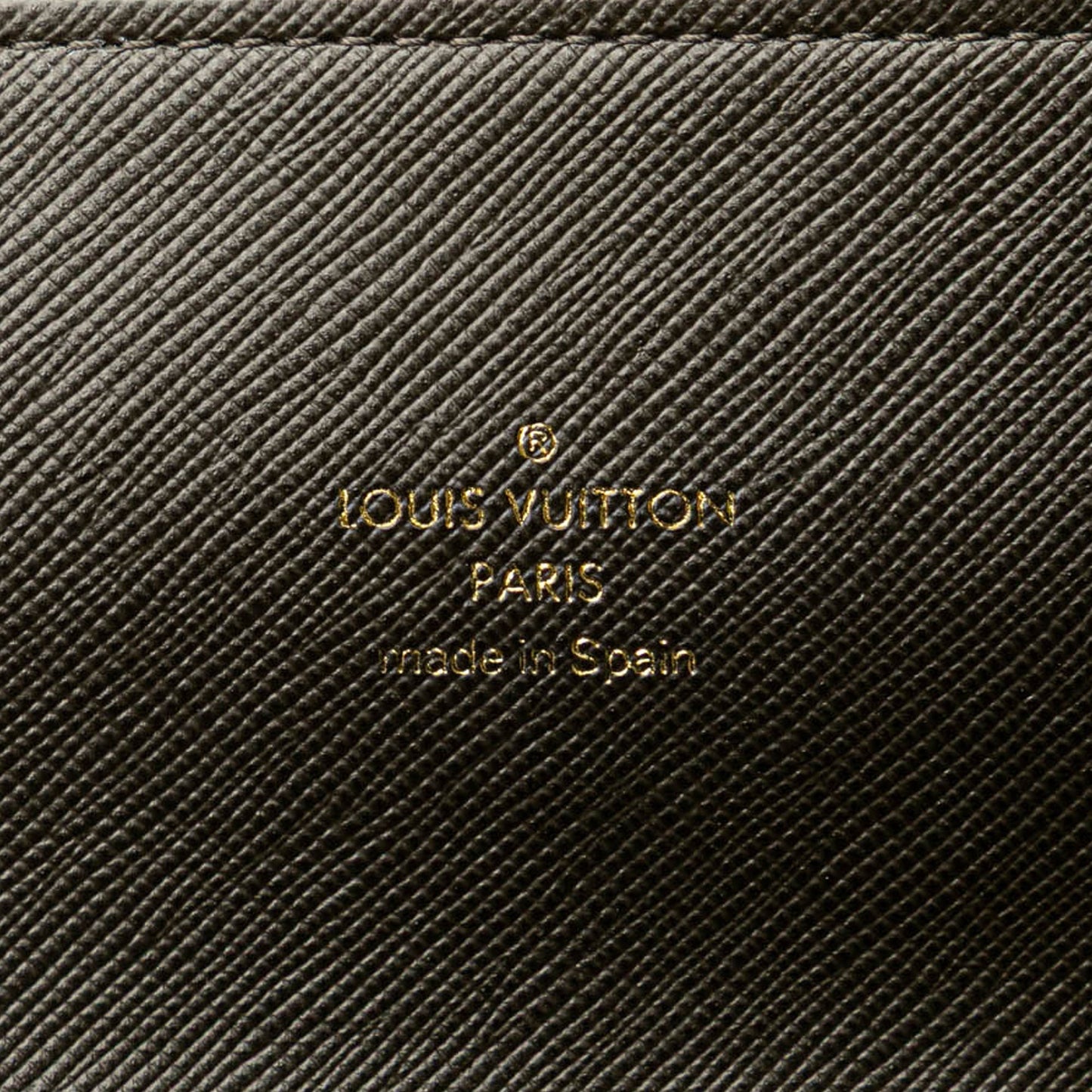 Louis Vuitton Monogram Mini Lin Porte Tresor International Gray
