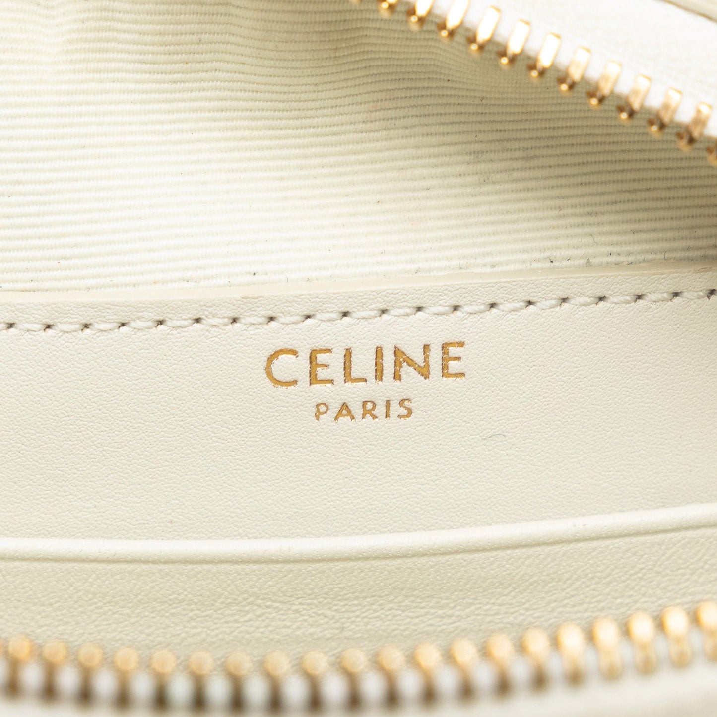 Celine Small C Charm Crossbody Bag White