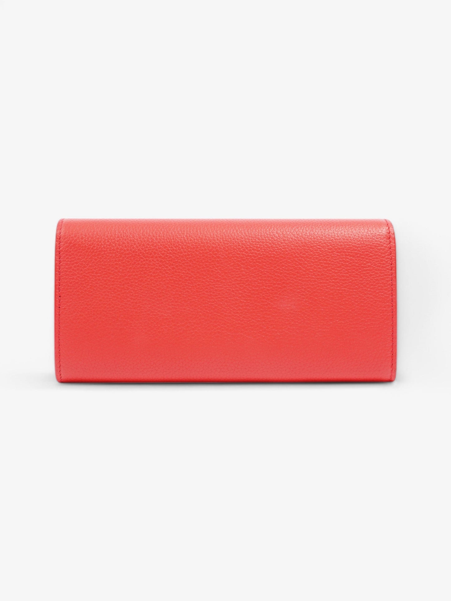 Alexander McQueen Continental Skull Wallet on Chain Red Calfskin Leather