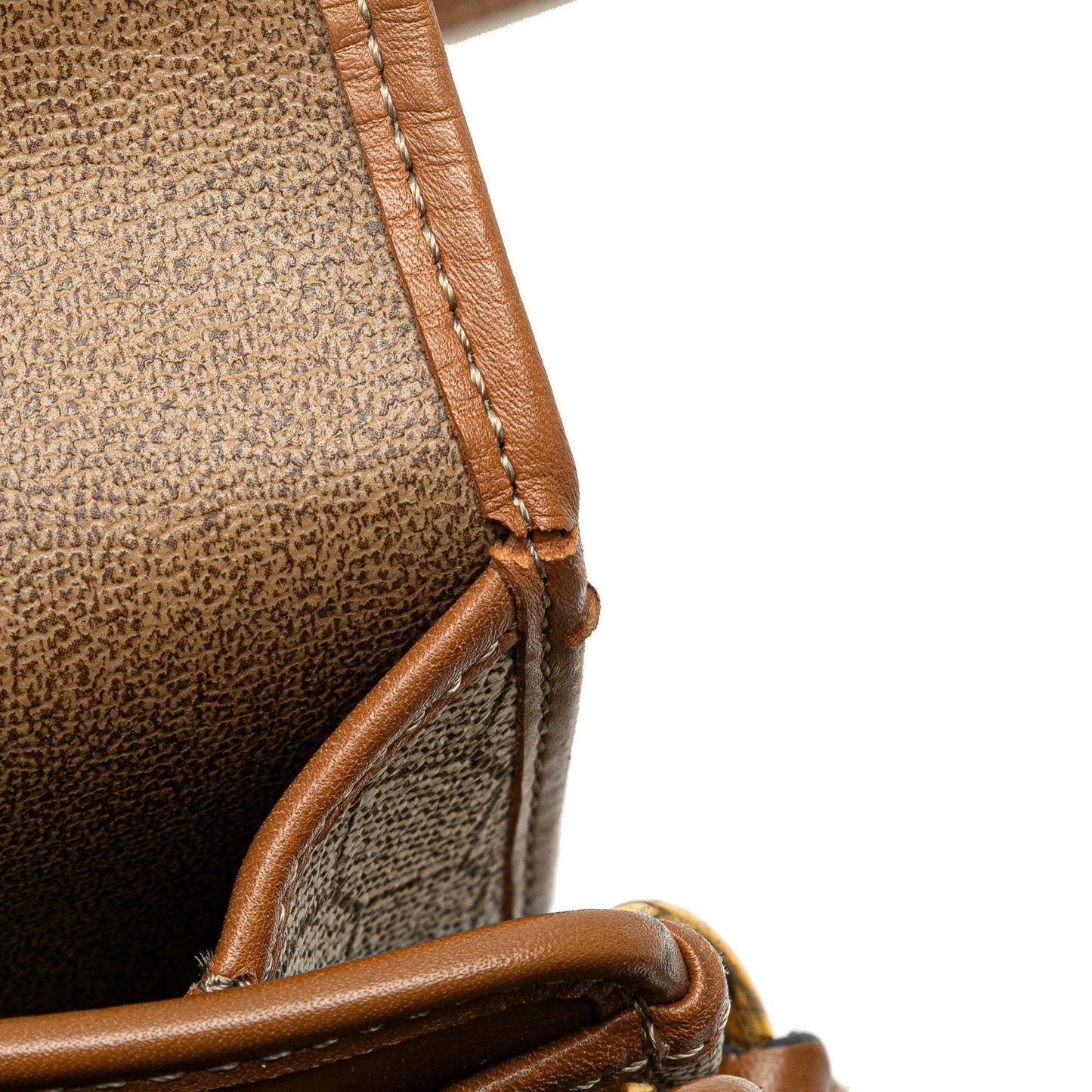 Dior Honeycomb Coated Canvas Crossbody Brown