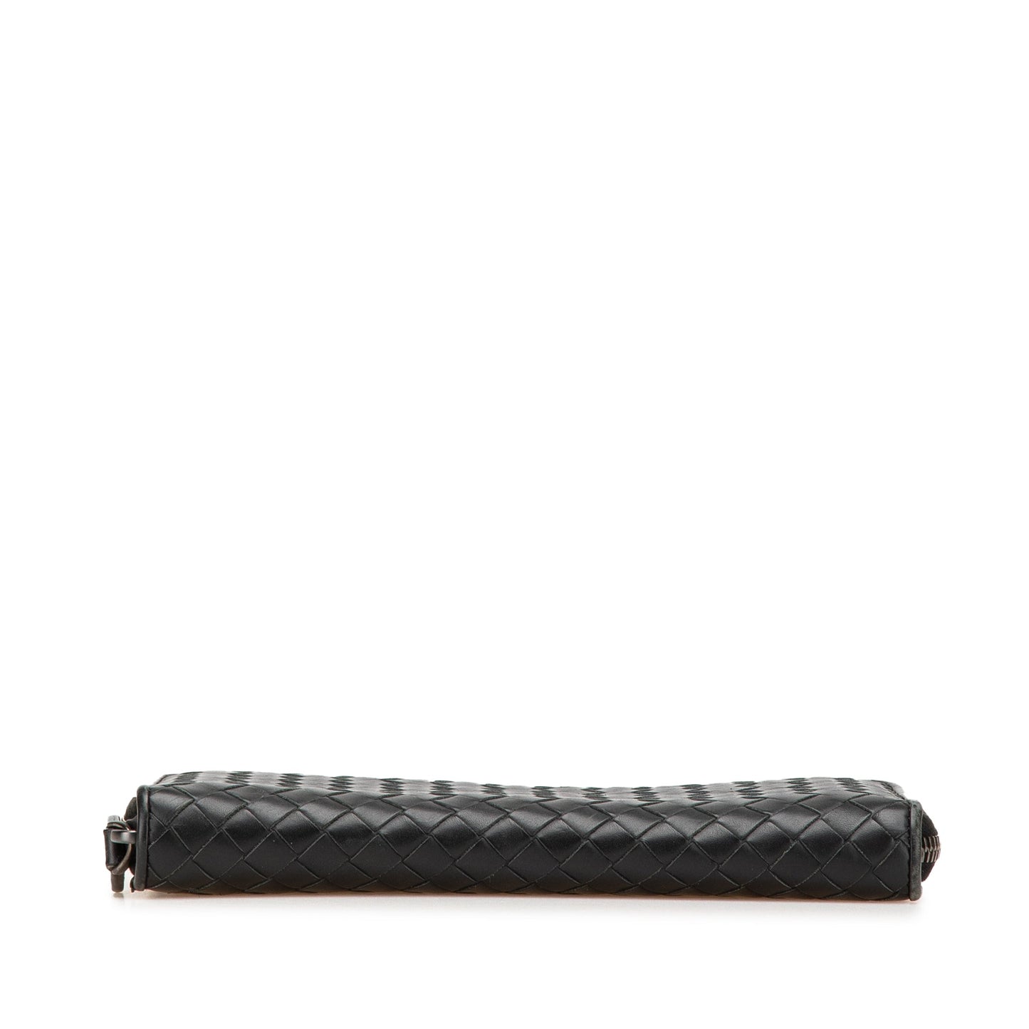 Bottega Veneta Nappa Intrecciato Zip Around Long Wallet Black