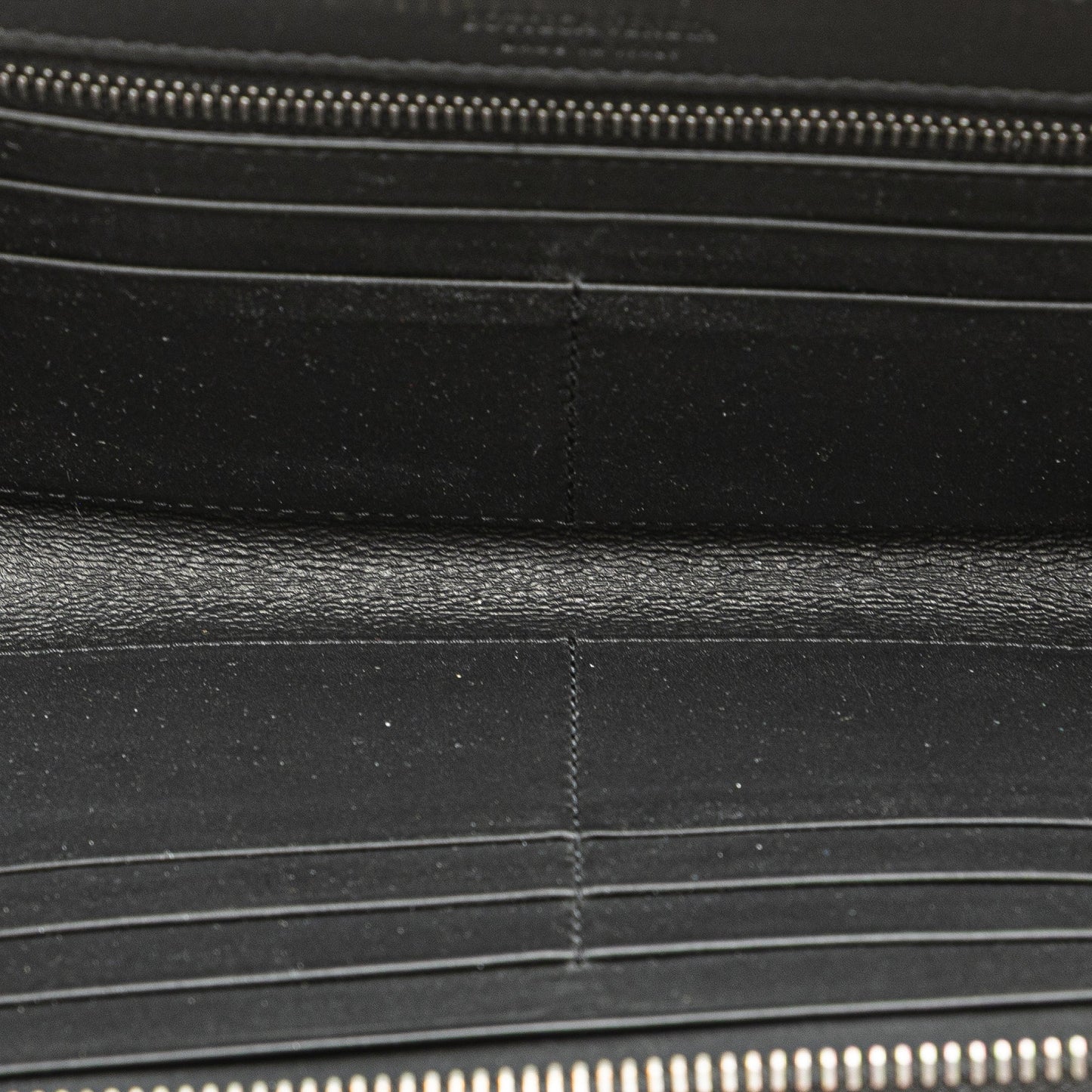 Bottega Veneta Nappa Intrecciato Zip Around Long Wallet Black