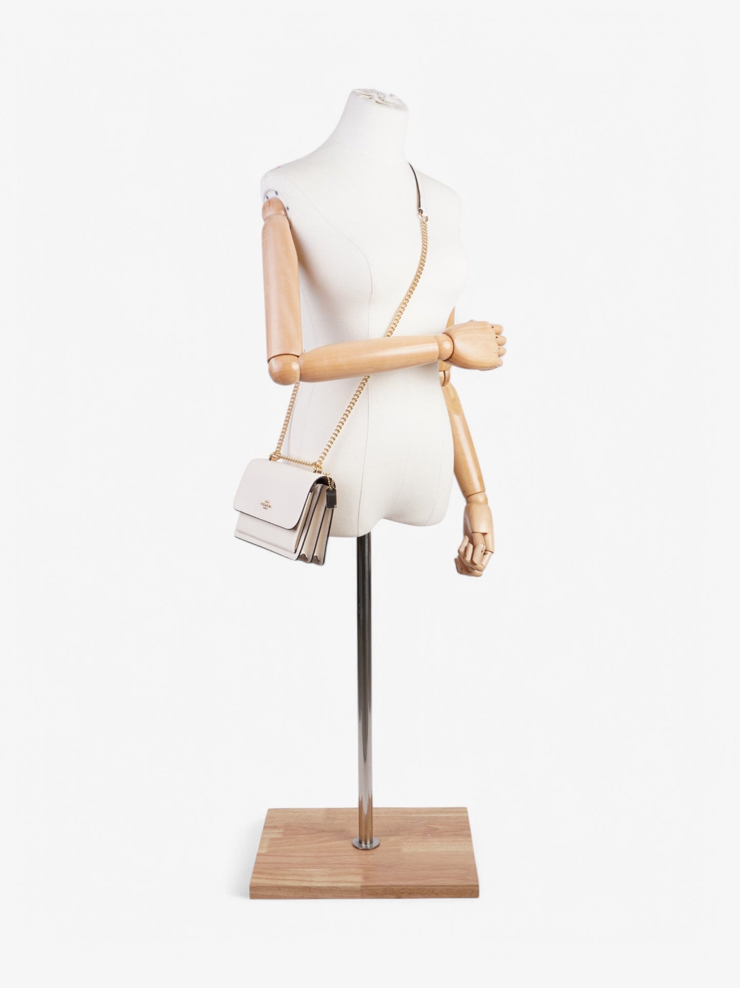 Coach Mini Klare White  Leather