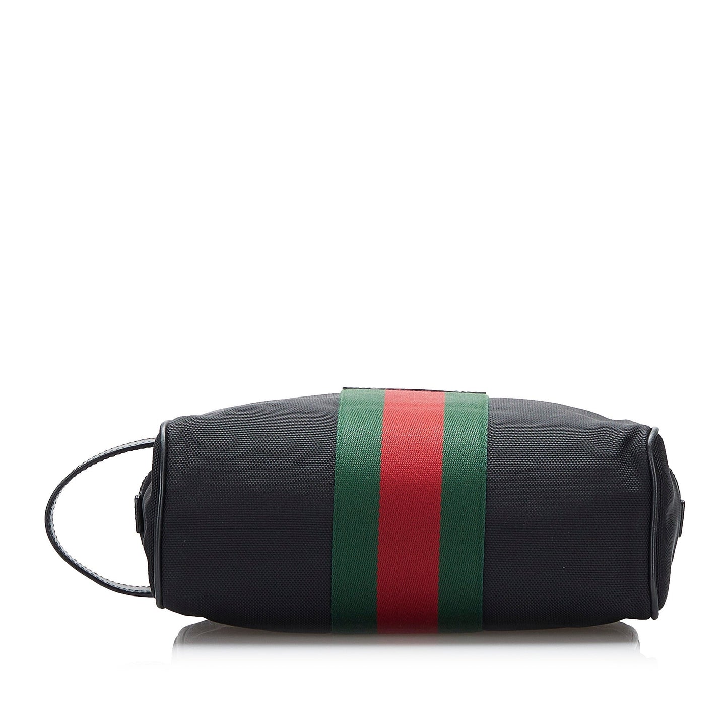 Gucci Techno Web Canvas Clutch Black