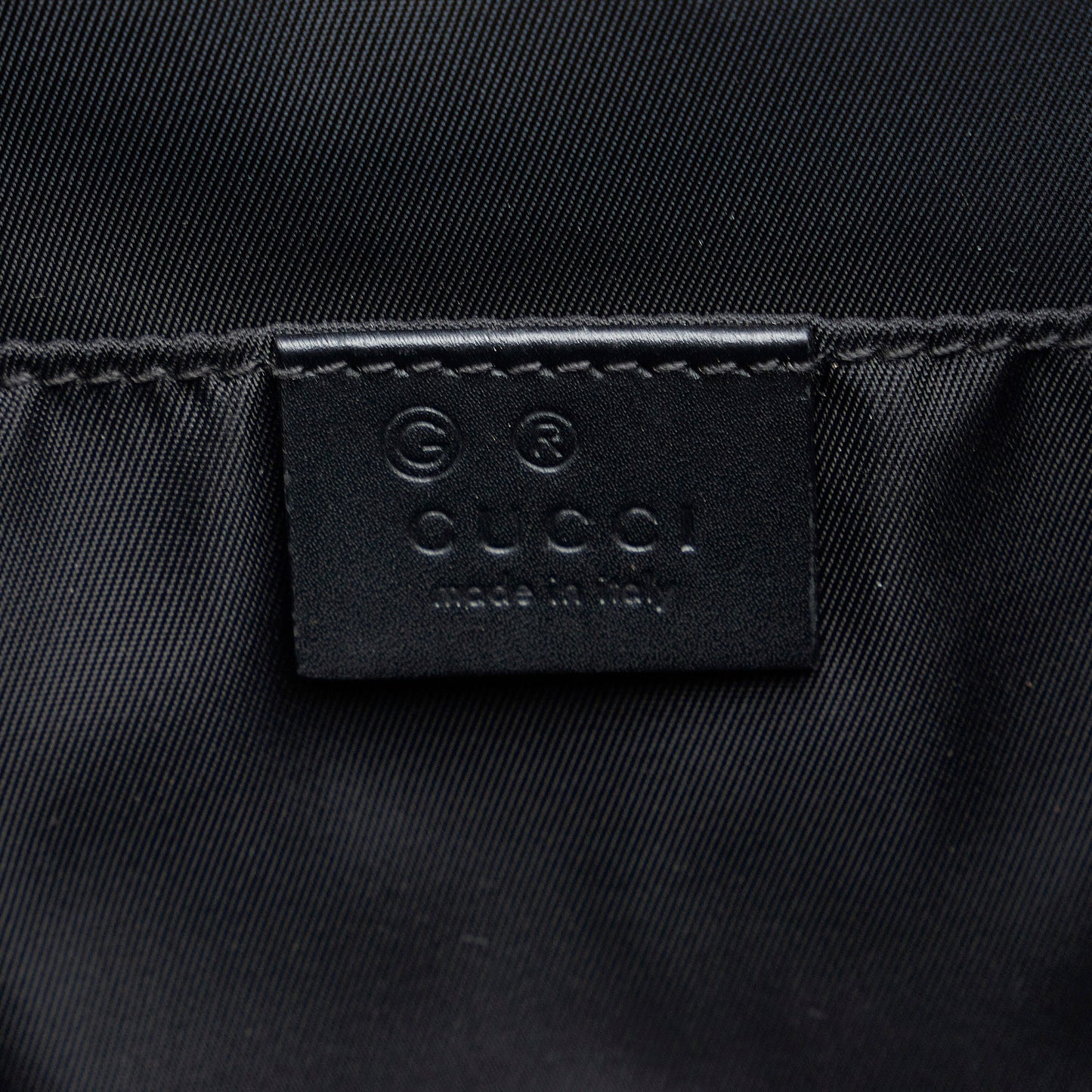 Gucci Techno Web Canvas Clutch Black