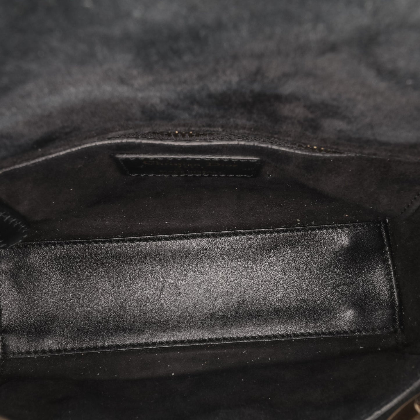 Dior Mini Lambskin Cannage Studded Supple Lady Dior Black