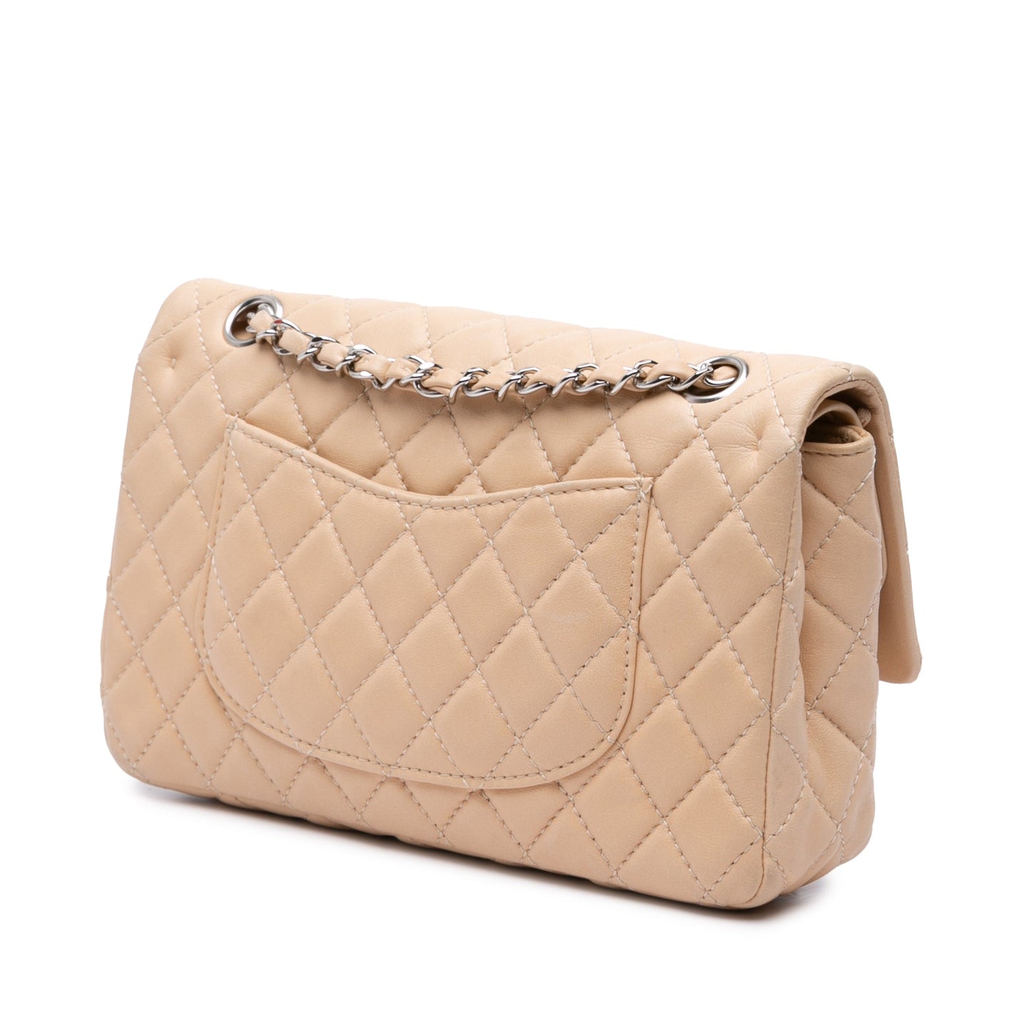 Chanel Medium Classic Lambskin Double Flap Brown