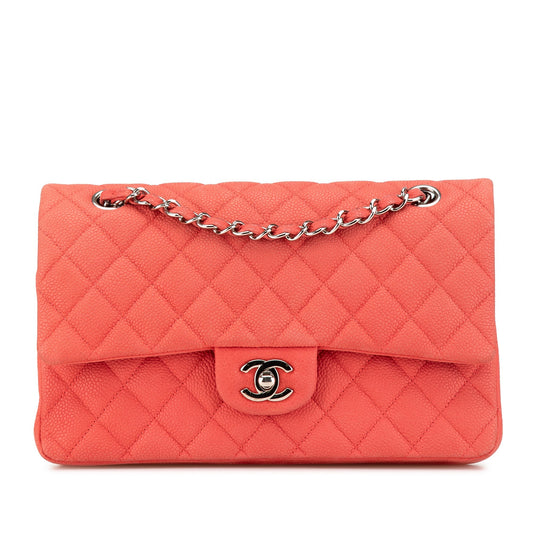 Chanel Medium Classic Caviar Double Flap Pink