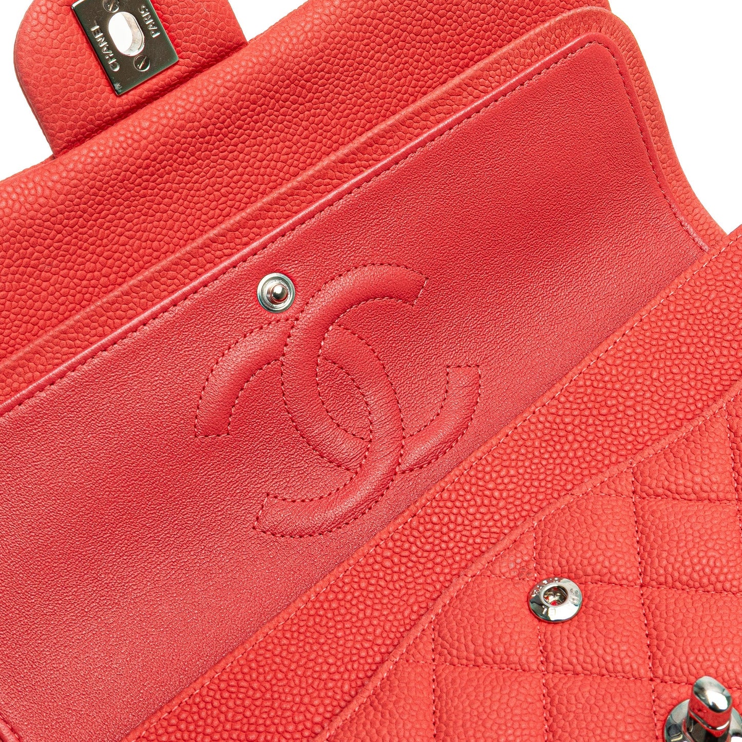Chanel Medium Classic Caviar Double Flap Pink
