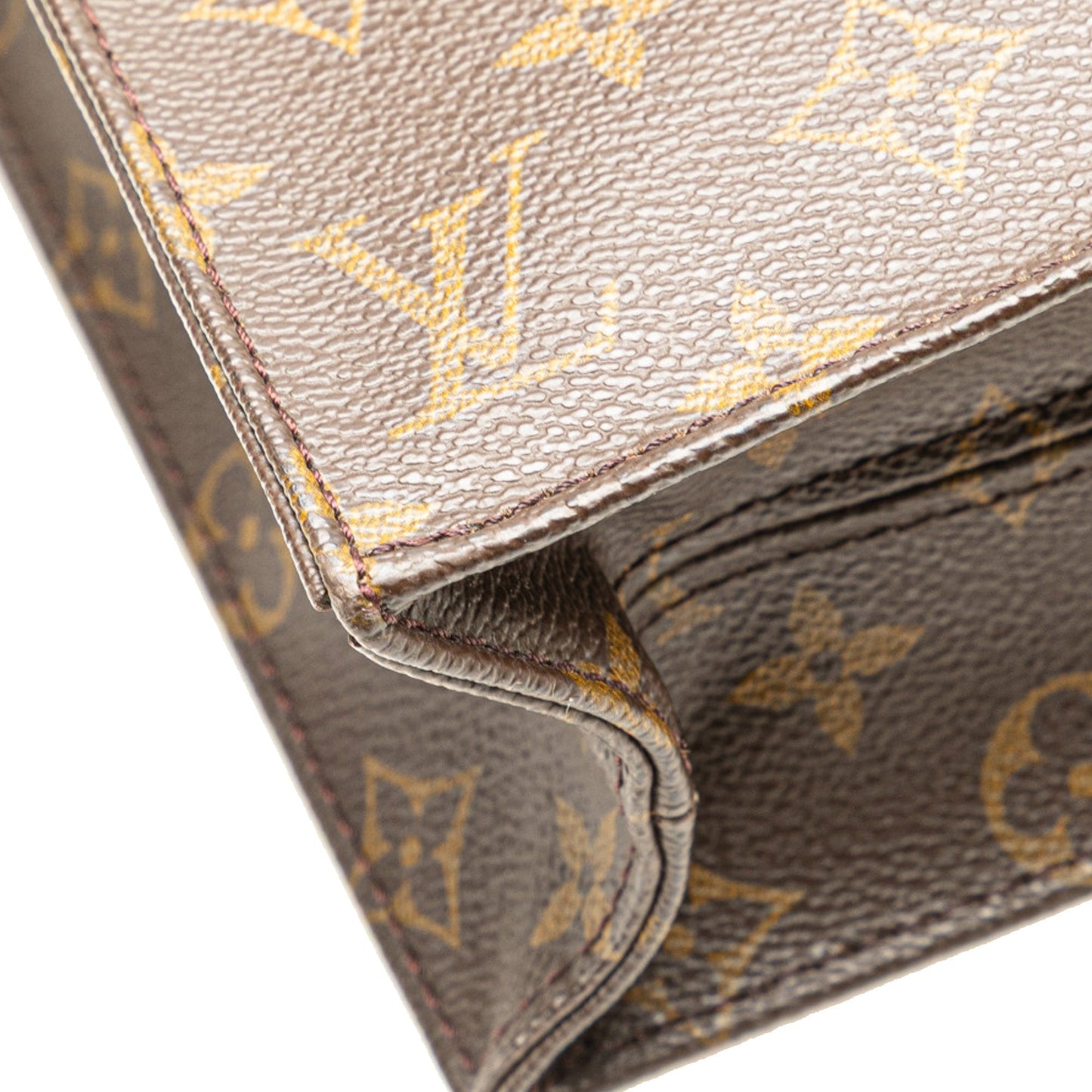 Louis Vuitton Monogram Sac Plat Brown