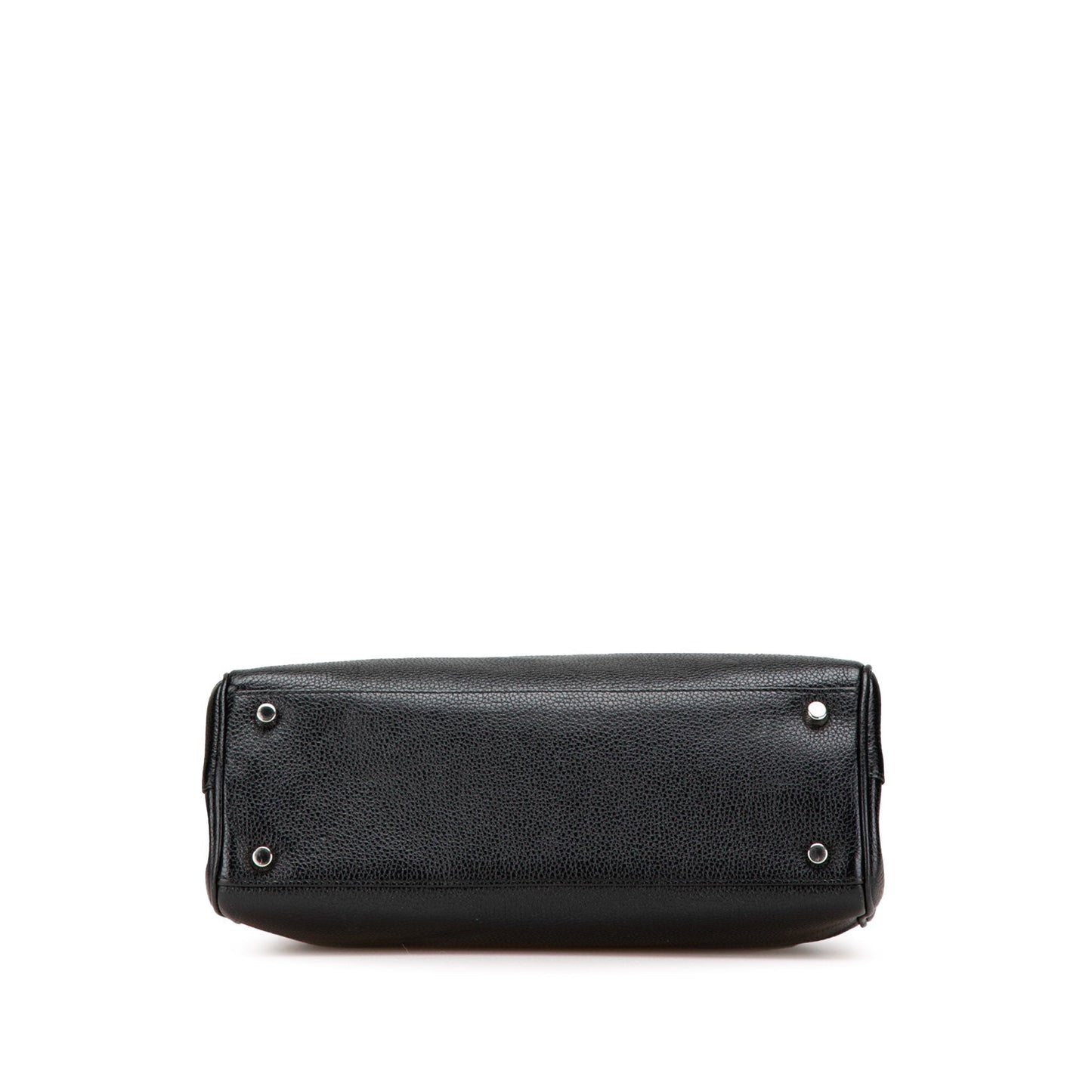 Gucci Small Grainy Calfskin Zumi Top Handle Bag Black