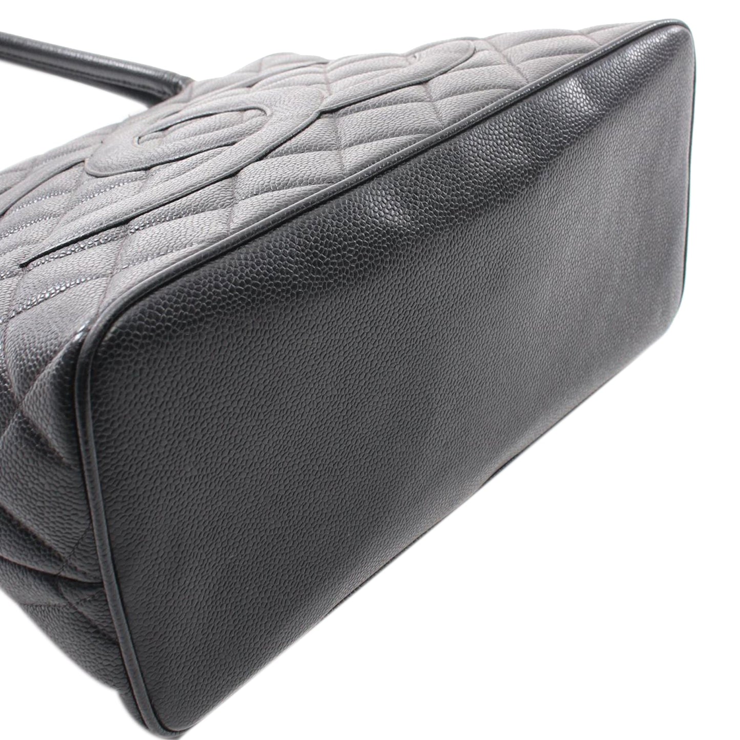 Chanel Caviar Medallion Tote Black
