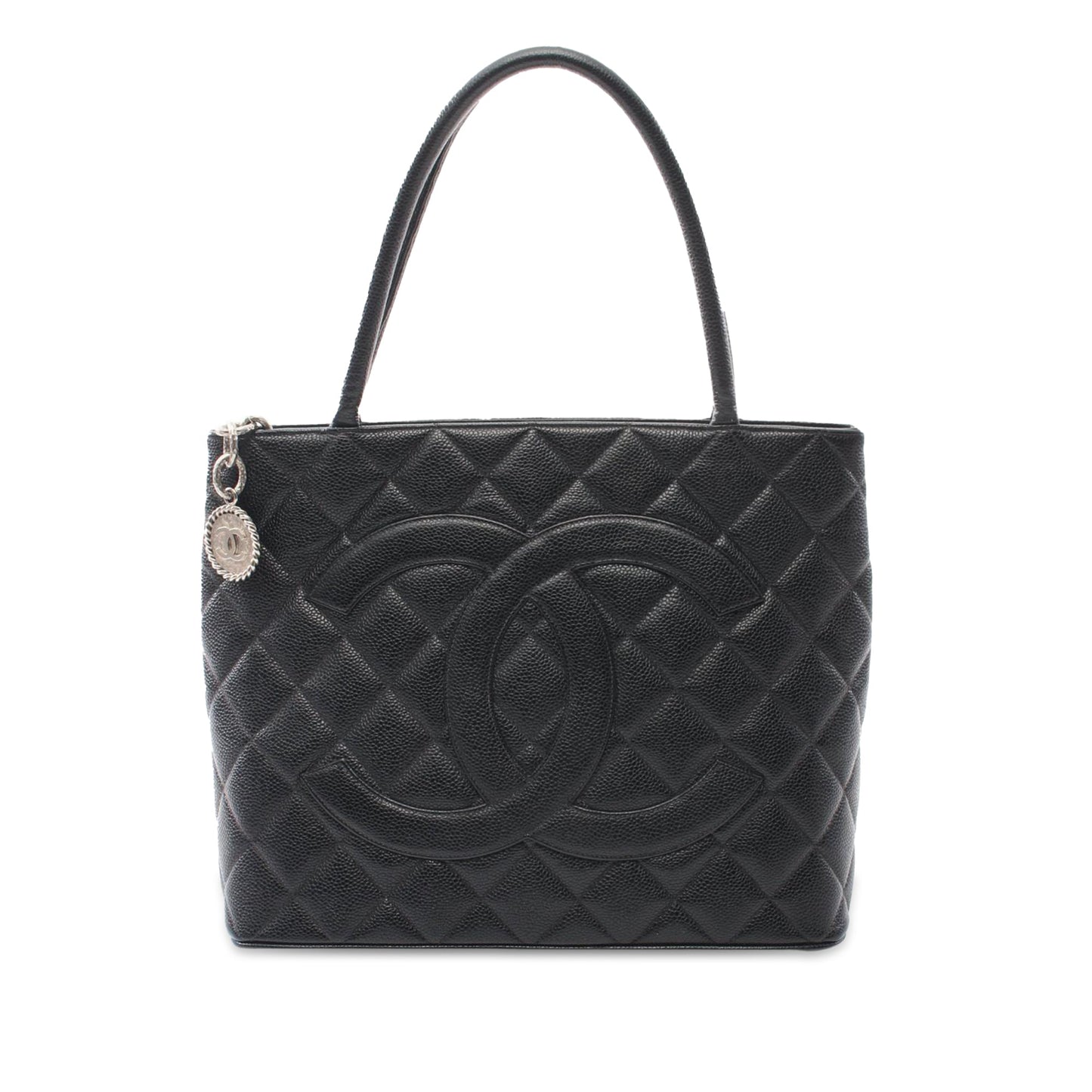 Chanel Caviar Medallion Tote Black
