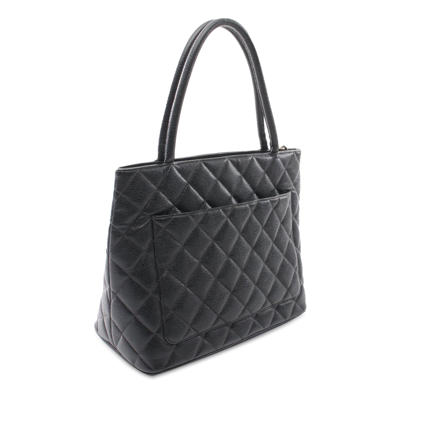 Chanel Caviar Medallion Tote Black