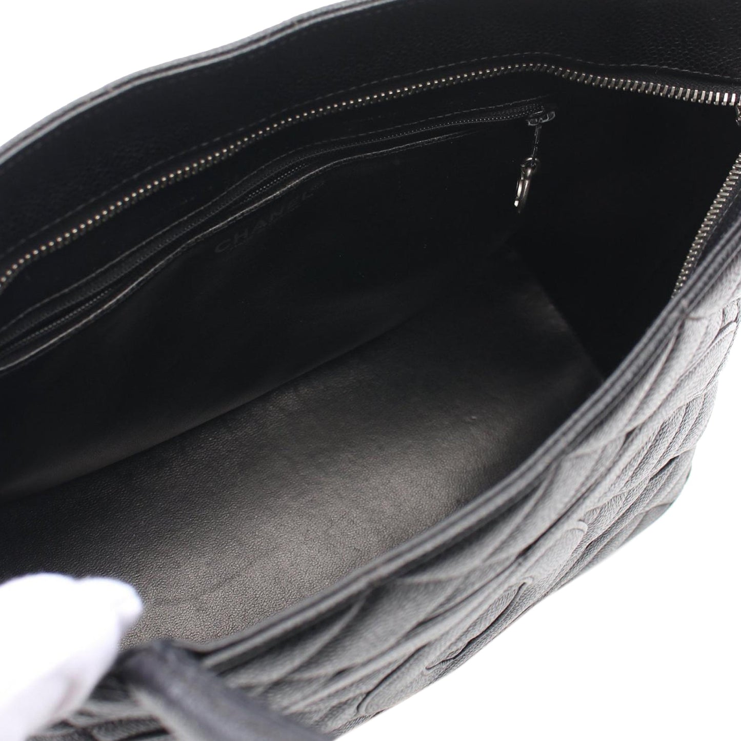 Chanel Caviar Medallion Tote Black