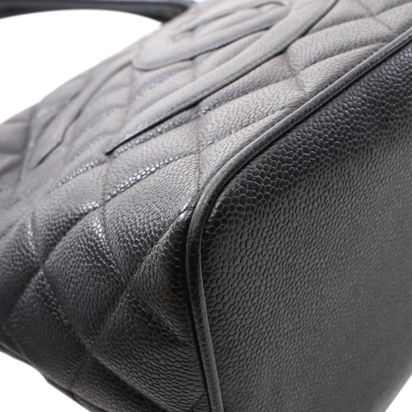 Chanel Caviar Medallion Tote Black