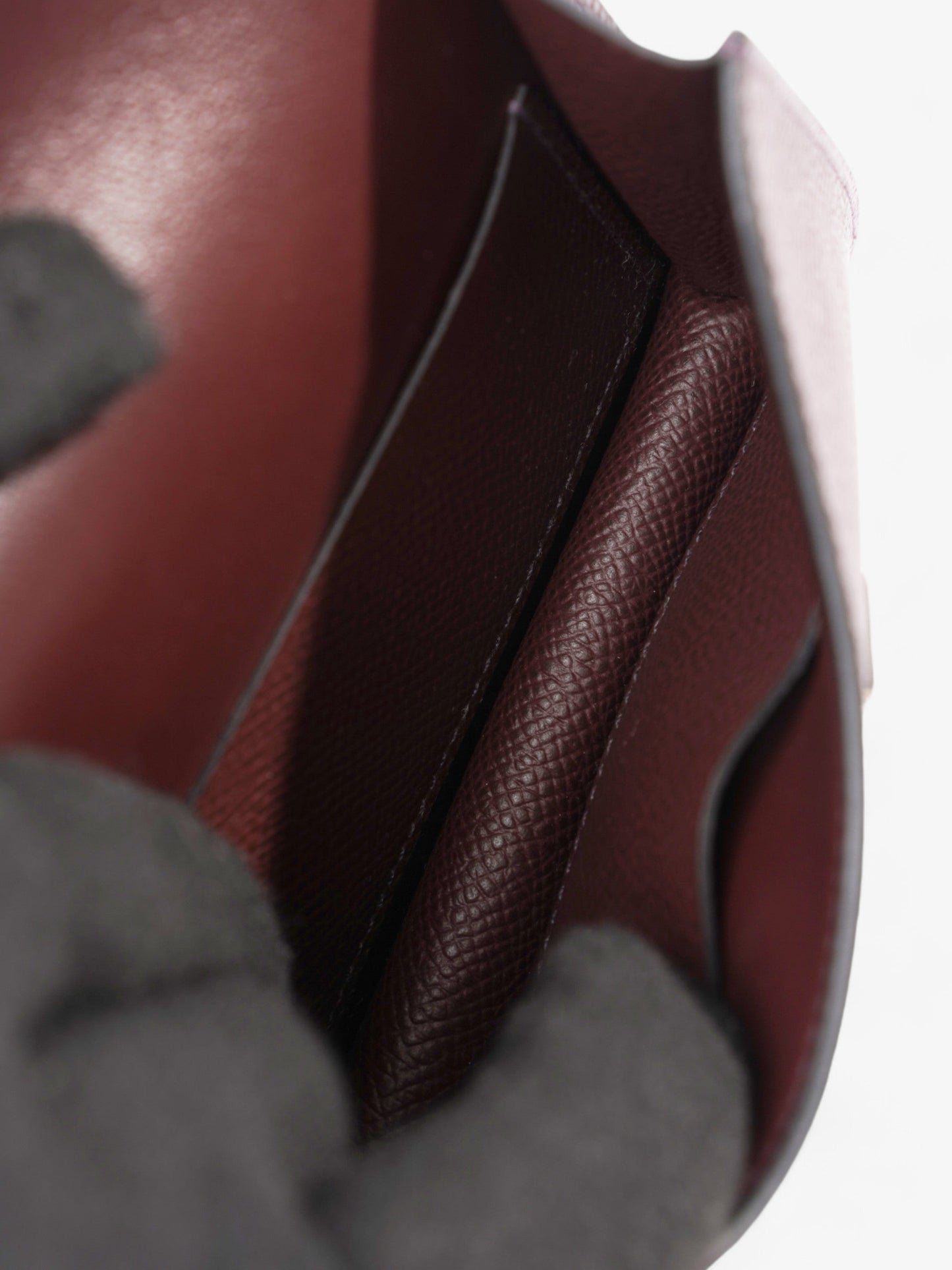 Hermes Constance Slim Wallet Rouge Sellier / Rubis Calfskin Leather
