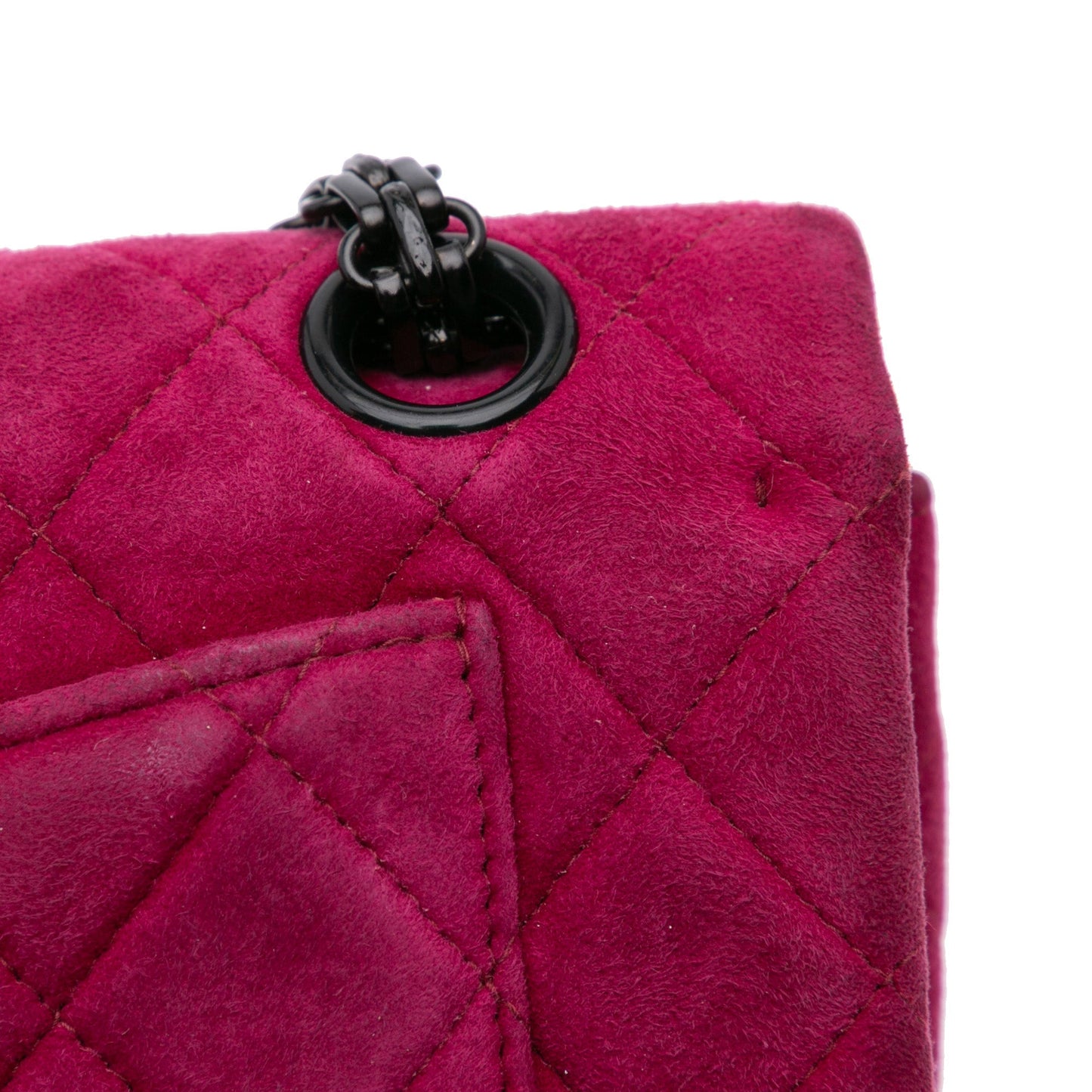 Chanel Reissue 2.55 Quilted Velvet Double Flap 225 Pink