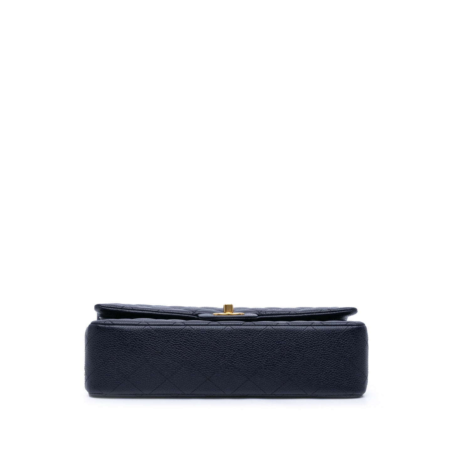 Chanel Medium Classic Caviar Double Flap Blue