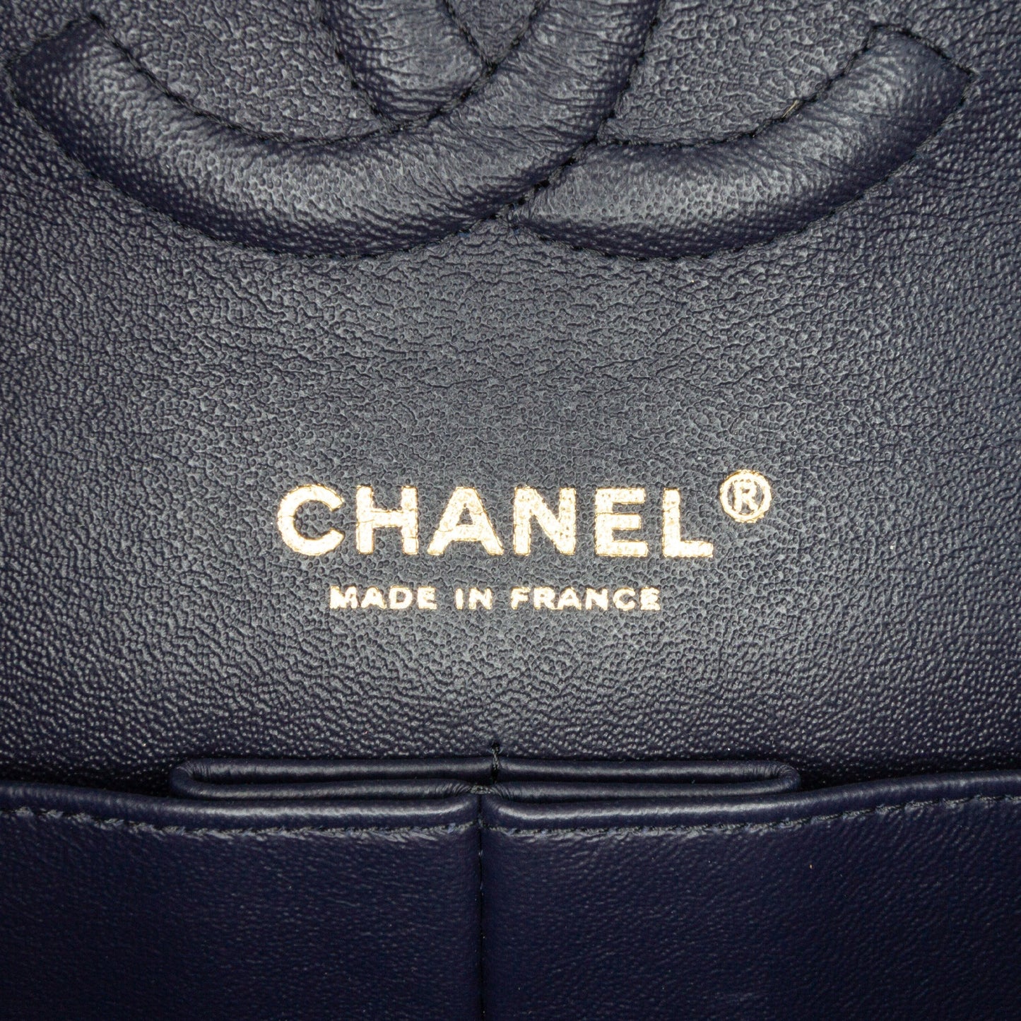 Chanel Medium Classic Caviar Double Flap Blue