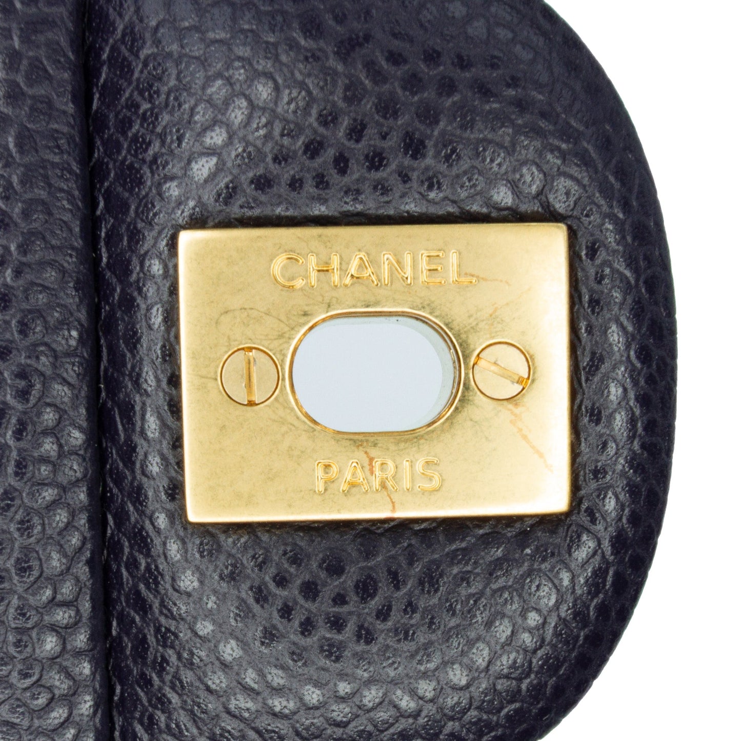 Chanel Medium Classic Caviar Double Flap Blue