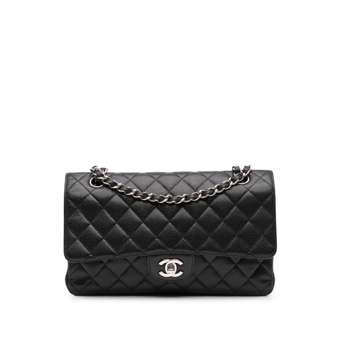Chanel Medium Classic Caviar Double Flap Black