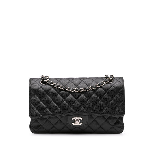 Chanel Medium Classic Caviar Double Flap Black
