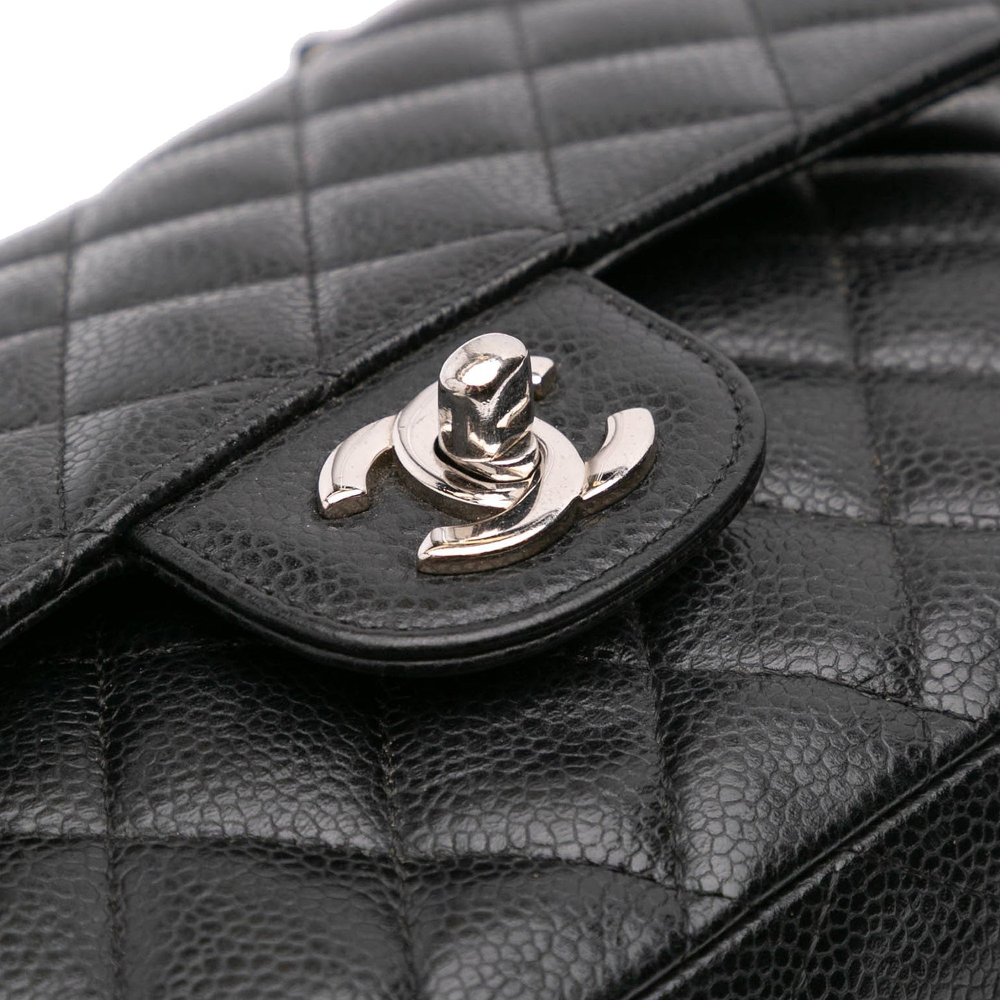 Chanel Medium Classic Caviar Double Flap Black