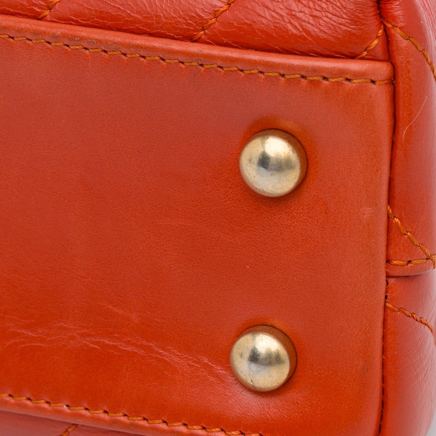 Chanel Small Lambskin Chevron Coco Top Handle Bag Red