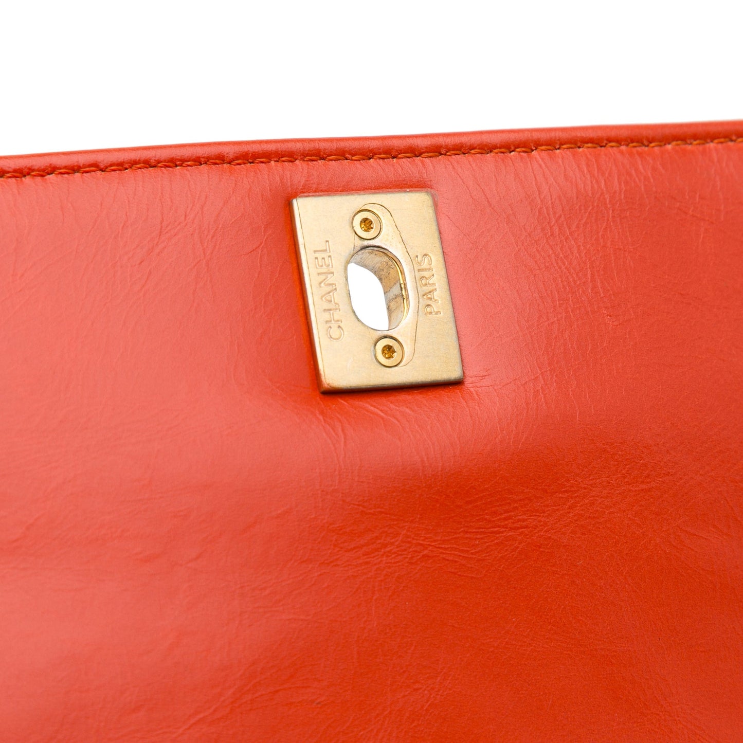 Chanel Small Lambskin Chevron Coco Top Handle Bag Red