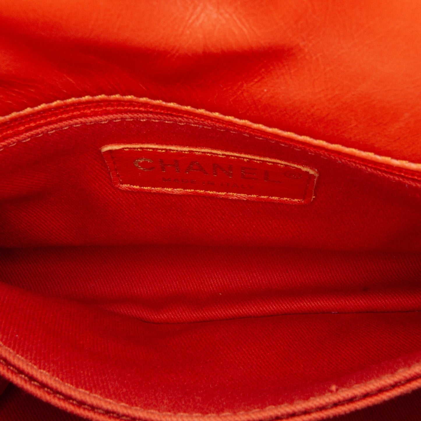 Chanel Small Lambskin Chevron Coco Top Handle Bag Red