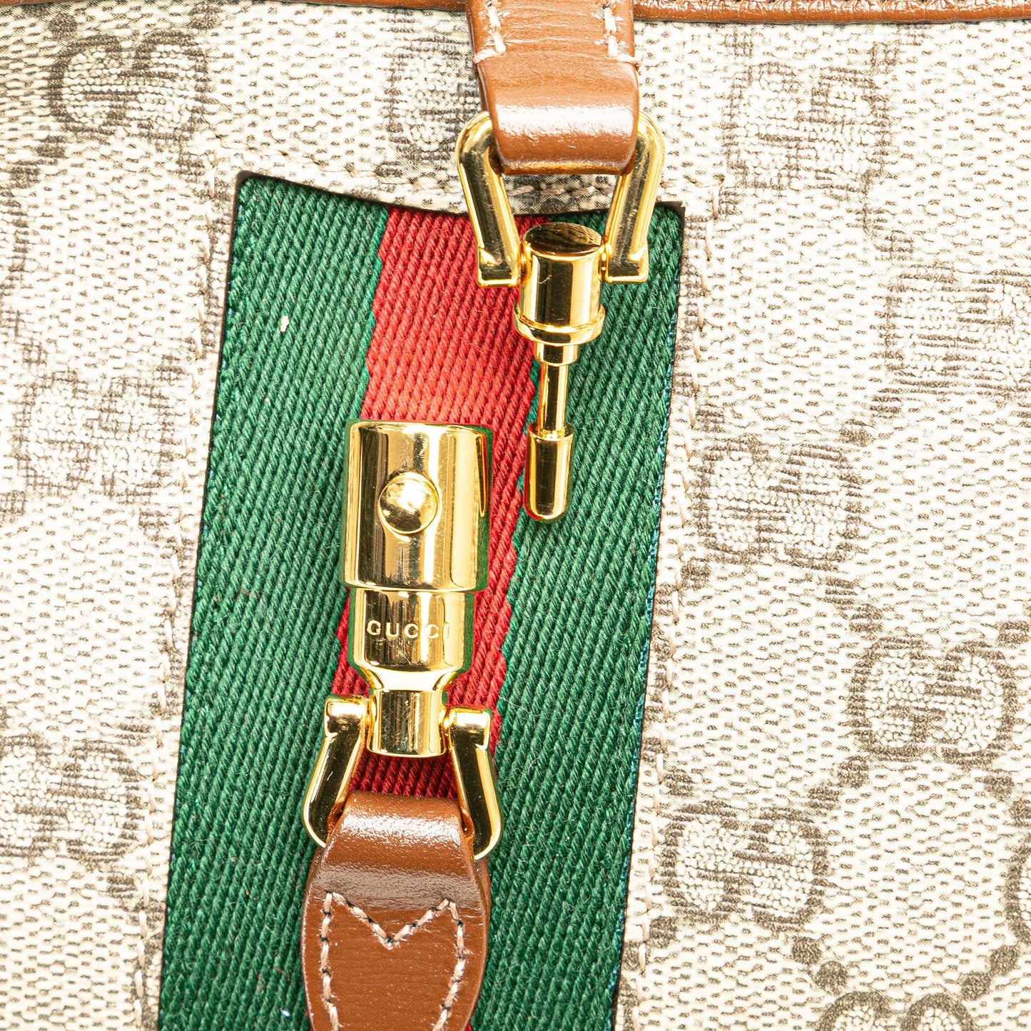 Gucci Mini GG Supreme Jackie 1961 Crossbody Brown