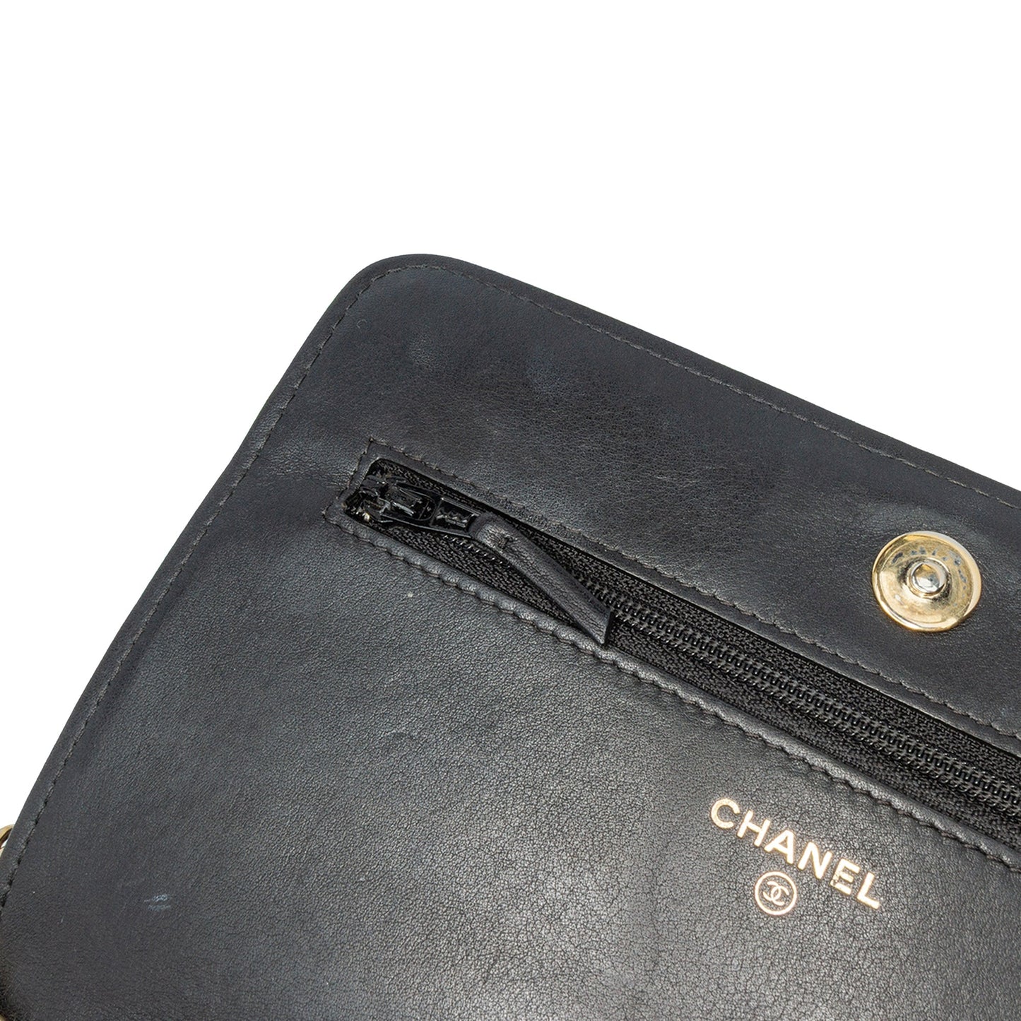 Chanel Lambskin Boy Wallet On Chain Black