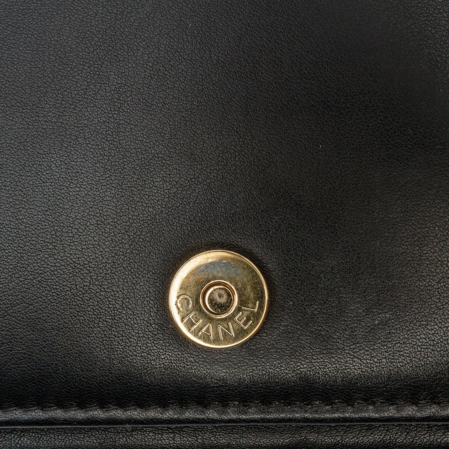 Chanel Lambskin Boy Wallet On Chain Black