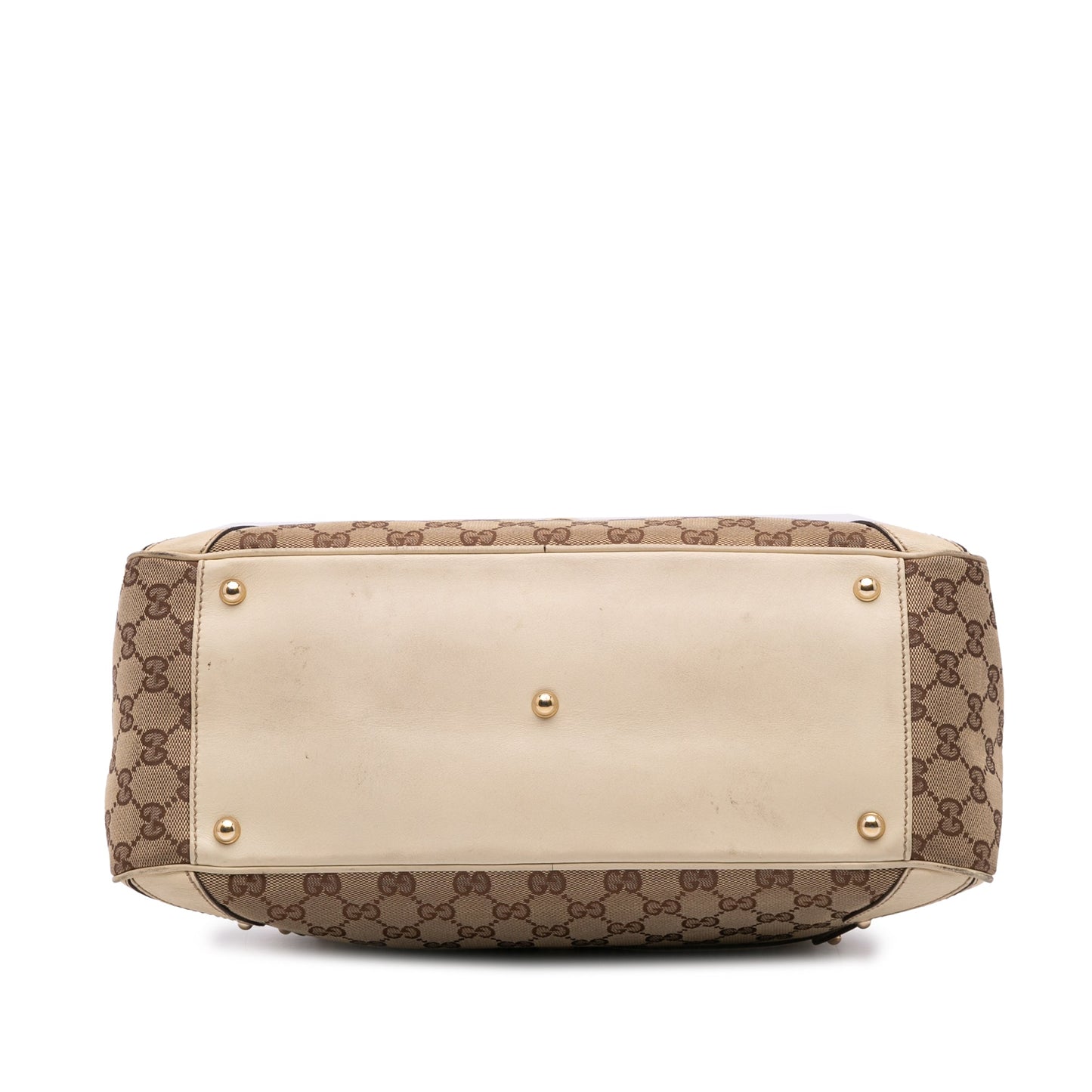 Gucci Large GG Canvas Wave Handbag Brown
