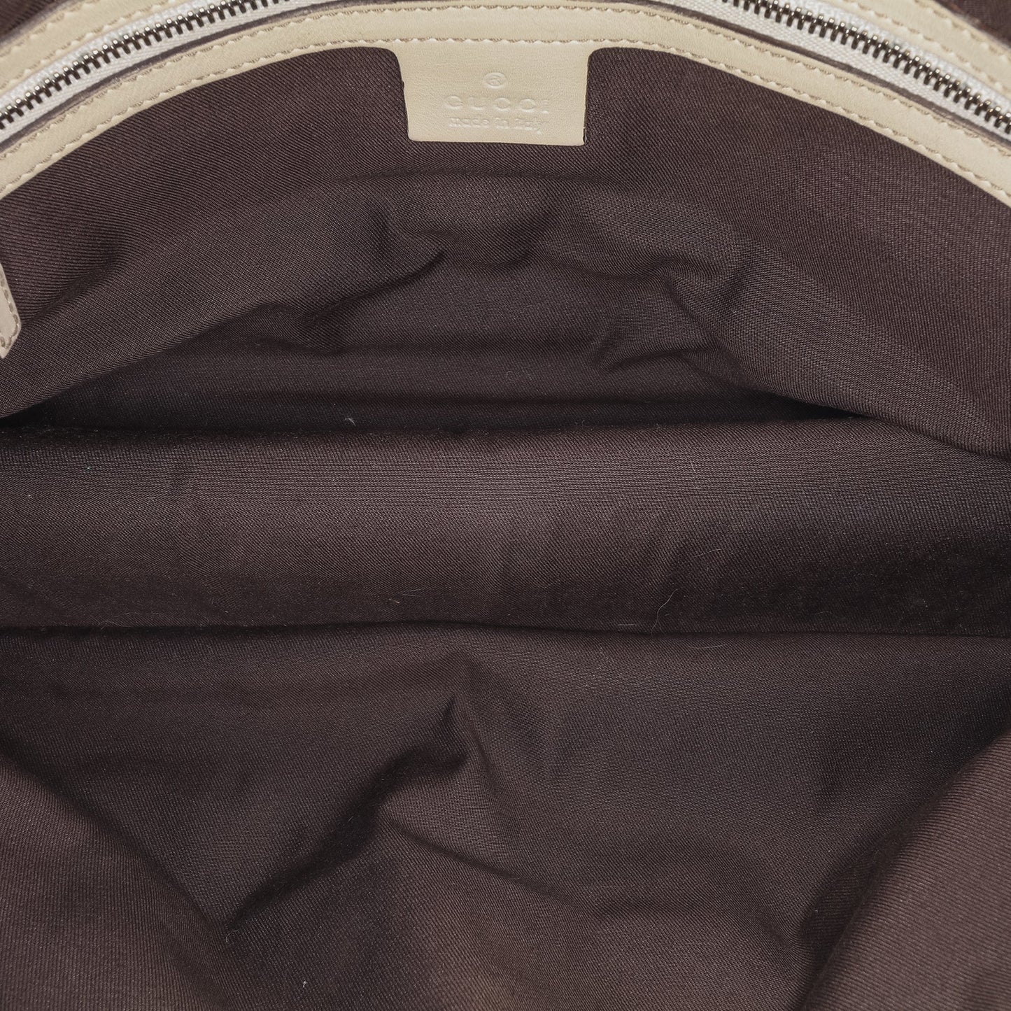 Gucci Large GG Canvas Wave Handbag Brown