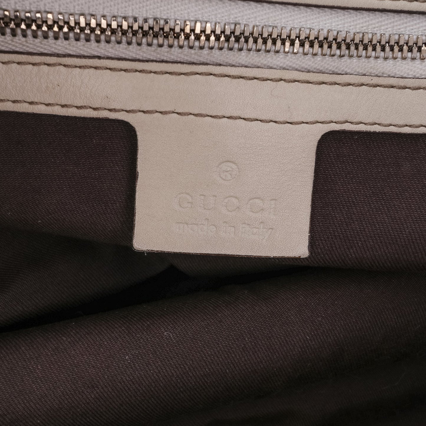 Gucci Large GG Canvas Wave Handbag Brown