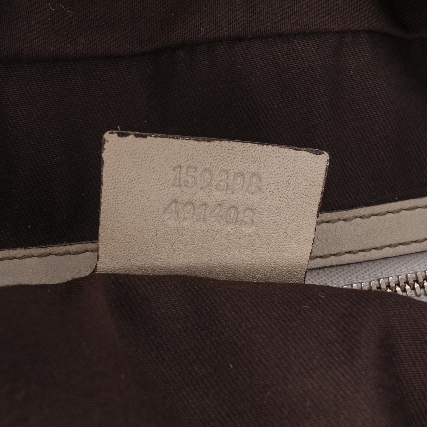 Gucci Large GG Canvas Wave Handbag Brown