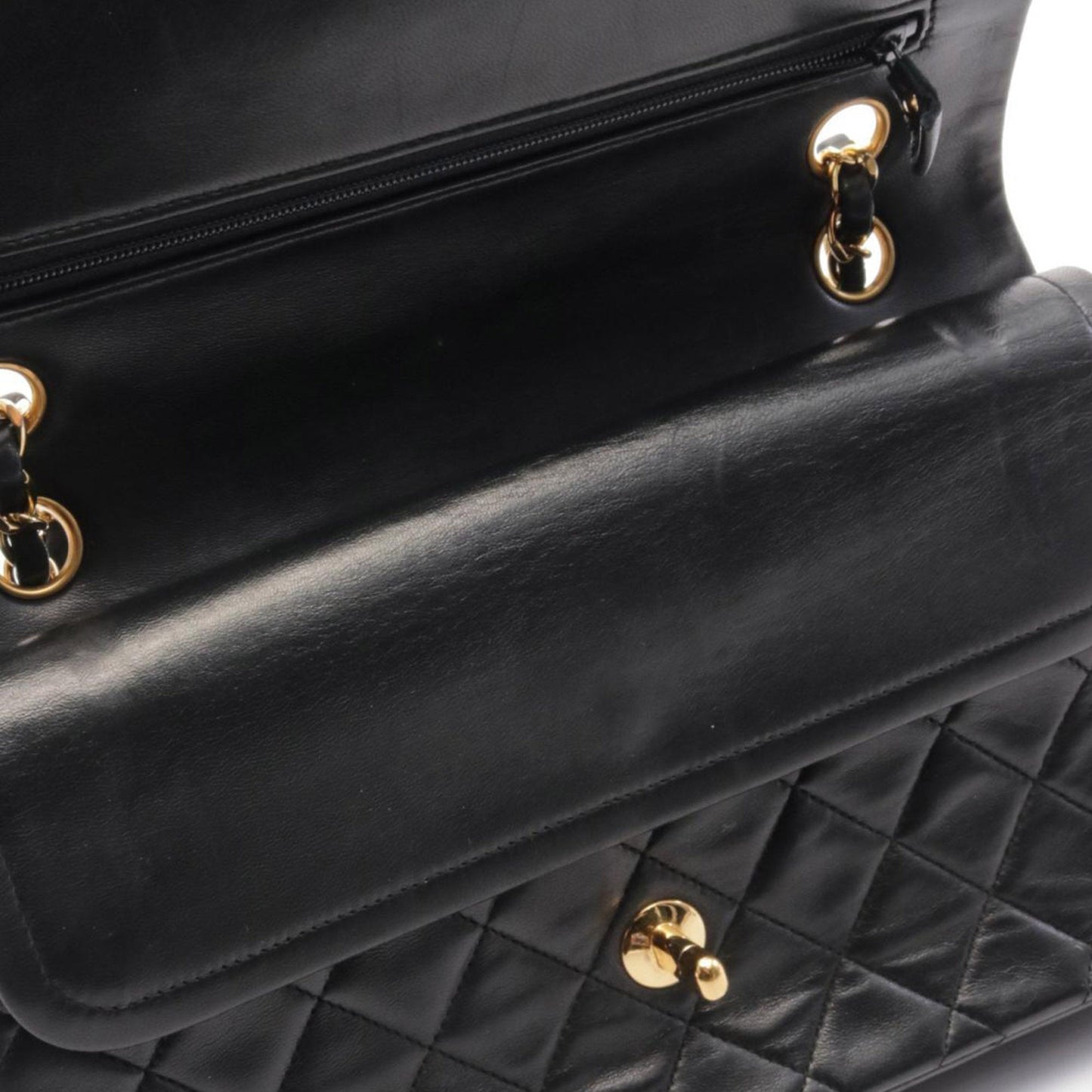 Chanel Medium Classic Lambskin Double Flap Black